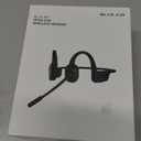 Open Ear Headphones with Mic, Bluetooth Headset with Noise Cancelling Microphone, 12H Playtime, Mute Mic, Dual Connect Wireless Headset with Mic for Work Office Meeting Running Cycling Drive