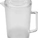 G.E.T. P-3064-1-CL-EC Heavy-Duty Shatterproof Plastic 2 Quart Pitcher with Lid, BPA Free (64 Ounce), Clear