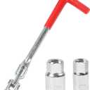 SCUARI Spark Plug Socket,Spark Plug Wrench,Car Accessories 5/8 Inch (16 mm) and 13/16 Inch (21 mm) Spark Plug Socket,Spark Plug Removal Tool for Motorcycles, Lawn Mowers and Small Motor Vehicles