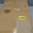 INNOD 74" Tall Bookshelf with Storage Cabinet, Modern Ladder Shelf with Wood and Metal Frame, Wall Mount Bookcase Open Display Shelf Furniture for Living Room, Bedroom, Home OfficeBlack