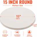 15 Inch Round Cordierite Pizza Stone for Oven and Grill