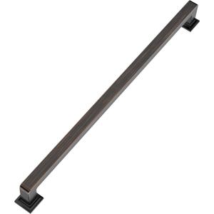 10 Pack Oil Rubbed Bronze Cabinet Pulls: 10 Inch Bronze Handles for Cabinets (10"/256MM Hole Center)