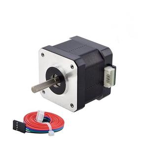 STEPPERONLINE 1 Pack Nema 17 Stepper Motor Bipolar 1.5A 42Ncm 42x42x38mm 1.8deg 4 Wires with 1m Cable and Connector