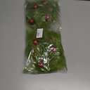 17 Inch Christmas Tree Picks, 6 PCS Lime Green Furry Curly Stems with Red Glitter Balls, Flexible Christmas Tree Topper Decorations for Holiday Arrangements, Wreaths & Table Christmas Decor