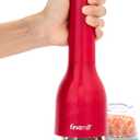 FinaMill Classic Battery Spice Mill  Battery Operated Salt and Pepper Grinder Set, Includes 2 Interchangeable Spice Pods, Adjustable Coarseness, Ceramic Grinder, LED Light, Home and Kitchen Gift Set (Sangria)