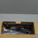 Kitsure Dish Drying Rack  Expandable in-Sink or Over-Sink Dish Rack for Kitchen Counter, Rust-Resistant Metal Dish Strainer with Cutlery Holder, 10.82"-17.12" L x 11.02" W x 3.93" H, Black