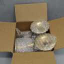 Gold Taper Candle Holder Set of 12, Hewory Short Skinny Brass Candlestick Holders, Vintage Small Low Metal Candles Sticks for Wedding Centerpieces Christmas Birthday Party Holiday Dinning Table Decor