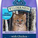 Blue Buffalo Wilderness Natural Kitten Dry Cat Food, with DHA and ARA to Support Brain and Eye Development, High-Protein and Grain-Free Diet, Chicken, 5-lb. Bag, BB Date 15/01/2027