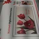 BIGASUO Digital Picture Frame Frameo 15.6" WiFi Electronic Photo Frames Large with 64GB Memory 1920x1080 IPS FHD Touch Screen Share Moments Instantly Anywhere Photo Gifts for Parents and Grandparents