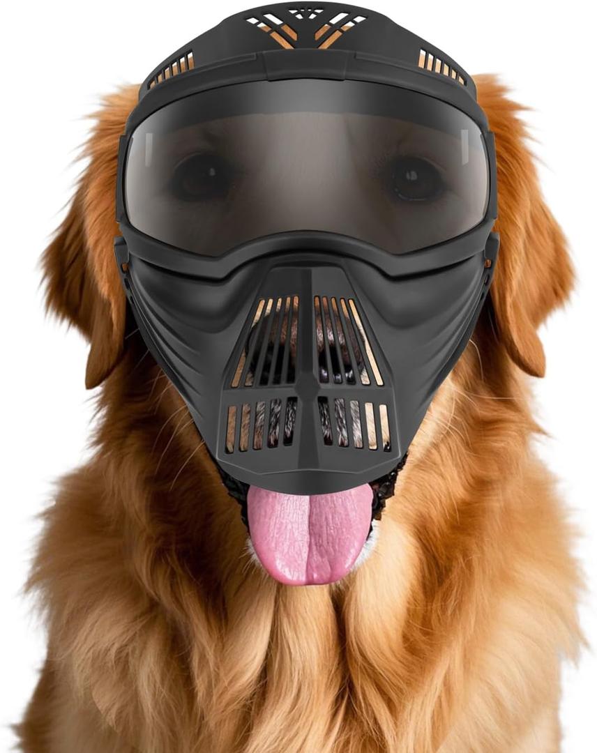 Enjoying Dog Goggles for Medium-Large Breeds, Full Face Protection, Anti-UV Anti-Fog Pet Sunglasses for Outdoor Training, Walking, Adjustable