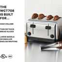 Waring (WCT708) Four-Compartment Pop-Up Toaster, Silver