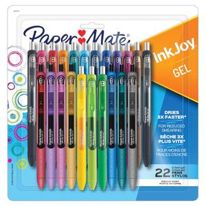Paper Mate InkJoy Assorted Color Gel Pens (1 Count (Pack of 22))