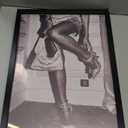 Trendy Luxury Black And White Framed Wall Art Beautiful Chic Woman Pictures For Preppy Girly Dorm Decor-Funky Fashion Feminist Canvas Prints Ready To Hang Room Bedroom