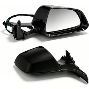 1521927-00-C Premium Exterior Mirror for Tesla 3 2020-2026, Right Passenger Side 10 Pin, No EC, No Antenna, w/Power Folding and Glass Adjustment, Memory, Heated; Solid Black (PBSB) 152192700C