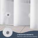 EurCross Shower Curtain Liner Extra Long 82 inch Length with 5 Bottom Magnets,Frosted PEVA Plastic Shower Curtain Liner, Waterproof Opaque Shower Liner No Smells with Metal Grommets,72 x 82 inch