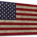 Canvas Wall Art Vintage Flag The Stars and The Stripes Contemporary Artwork Retro Rustic American National Flag Picture for Living Room Bedroom Office Wall Decor Large Canvas Painting Prints 24" x 48"