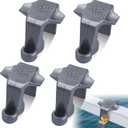 2 x Boat Fender Clips,Pontoon Boat Fender Clips for Square Rail,Quick Release Hangers/Adjustable Boat Bumper for Docking Ideal for Boat Docking (4PCS)