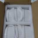 LE TAUCI Ramekins 4 OZ Oven Safe, Creme Brulee Ramekins, Pudding Custard Cups Souffle Ramiken, Dipping Sauce Dishes, Ceramic Ramekin Bowls Set of 6, White