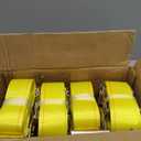 E-Track Ratchet Straps -8 Pack, 4,400 LB Breaking Strength, 2" x 12' Feet Heavy Duty ETrack Straps with 4 Feet Fixed End and Spring E-Fittings Yellow E Track Accessories Cargo Straps