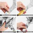 Cartoon 3rd Birthday Decorations for Boys Girls, Starry Sky 3 Balloon Number 40 Inch, Pink and Blue Balloons With Star Balloon For Pink Blue Birthday Decorations