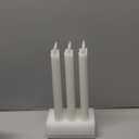 Rechargeable Flameless Taper Candles, 6 Pcs Real Wax Rechargeable LED Candles Flickering with Remote Timer and Charging Base, Battery Operated Candlesticks for Christmas Wedding Party Home Decor