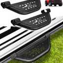 Sunsdrew Side Steps for Ford Bronco 2021-2025 2026 2/4Door with Rock Rail,2PCS Carbon Steel Black Running Boards Side Steps Heavy Duty Front Rear Door Steps for Bronco Accessories