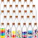 Bokon 30 Pcs 2 oz Sand Art Bottles with Cork Stoppers Clear Potion Bottles with Cork Souvenir Jars Bulk for Souvenir Wish Bottles Home Decoration Room DIY Wedding Party Favors