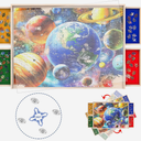 Puzzle Board with Drawers Rotatable 360-Degree Wheels and Cover 30'' x 22''