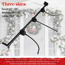 Garland Hanger for Front Door, Adjustable Fits 32"-80" Doors, Heavy-Duty Christmas Halloween Decoration Holder, Garland Holder for Door Frame for Wreaths, Lights & More No Screws (L(70.8"-80.7"))