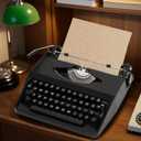[Limited Edition - Discontinued] Vintage Manual Typewriter (Artisan Restored Collector's Piece)  Timeless Mechanical Aesthetic Heirloom/STEAM Educational Tool/Retro Writing Relic (Black)