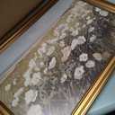 Gold Framed Wall Art Vintage Wildflower Farmhouse Flora Canvas Print, 16"x24"