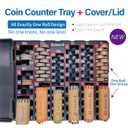 Byteen8 Coin Counter Coin SorterCoin Counter Tray Coin Sorter Tray with CoverDifferent Coin Bank Coin Holder for All CoinsChange Counter TrayBank Teller Easy to Use & AccurateGreat Time Saver