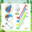 36 Pcs Plastic Mini Golf Clubs for Toddlers, Kids Golf Clubs Toy Set, Toy Balls for Outdoor Indoor Lawn Sports Birthday Gifts for Boys Girls
