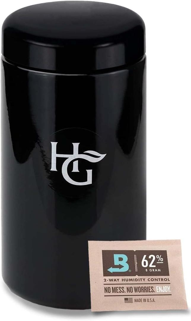 Herb Guard - 1 Oz Airtight Container and Smell Proof Jar (500 ml) 2 Way 62% Pack Keeps Goods Fresh for Months