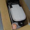 SUNPOW Retractable Garden Hose Reel 1/2 Inch x 33ft - Wall Mounted Lightweight Hose Reel with 3/4 Inch Brass Fittings & 10-Pattern Nozzle - Auto Rewind System, Any Length Lock, 180 Swivel Bracket