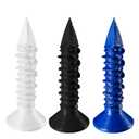 Wensilon(105 PCS) 3/16" Concrete Screw Anchor Kit Blue/Black/White Flat Head for Anchoring to Masonry, Block or Brick Stucco