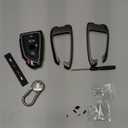Carbon Fiber Key Fob Cover Case Metal Shell Cover Compatible for BMW 5 6 7 Series X1 X2 X3 X5 X6 X7 (Gunmetal