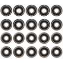 F695-2RS Flanged Ball Bearing ABEC-9 5x13x4mm Double Rubber Sealed (GCr15) Chrome Steel Bearings F695RS for 3D Printer 20pcs