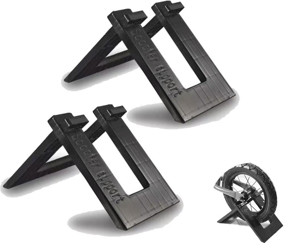 2 Pack Kids Balance Bike Parking Rack Stand Foldable Kickstand Holder for No Pedal Training Bicycle Scooter 8 9 10 12 Inch Bikes Storage Organizer Indoor Outdoor Garage
