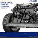 AISIN AFTERMARKET CFMH-00453 Radiator Cooling Fan Assembly - Compatible with Honda Odyssey 2018-2023 - V6 3.5L