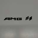Car Emblem for Trunk lid Rear ABS Material Compatible with AMG car Badge car Style Replacement (Black)