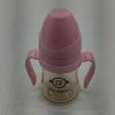 GROSMIMI Spill Proof no Spill Magic Sippy Cup with Straw with Handle for Baby and Toddlers, Customizable, PPSU, BPA Free 6 oz (Pink)