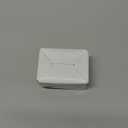 QCAA Premium Quality Solid Brass Rectangular Pocket Sliding Door Pull, Privacy Lock, 3-1/4''X2-1/4'', Matte Black, 1 Pack, Made in Taiwan