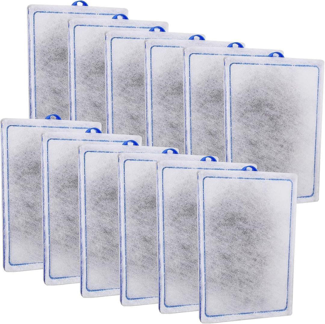 12-Pack Large Aquarium Filter Cartridges Compatible with Whisper Bio-Bag Power Filters - Assembled