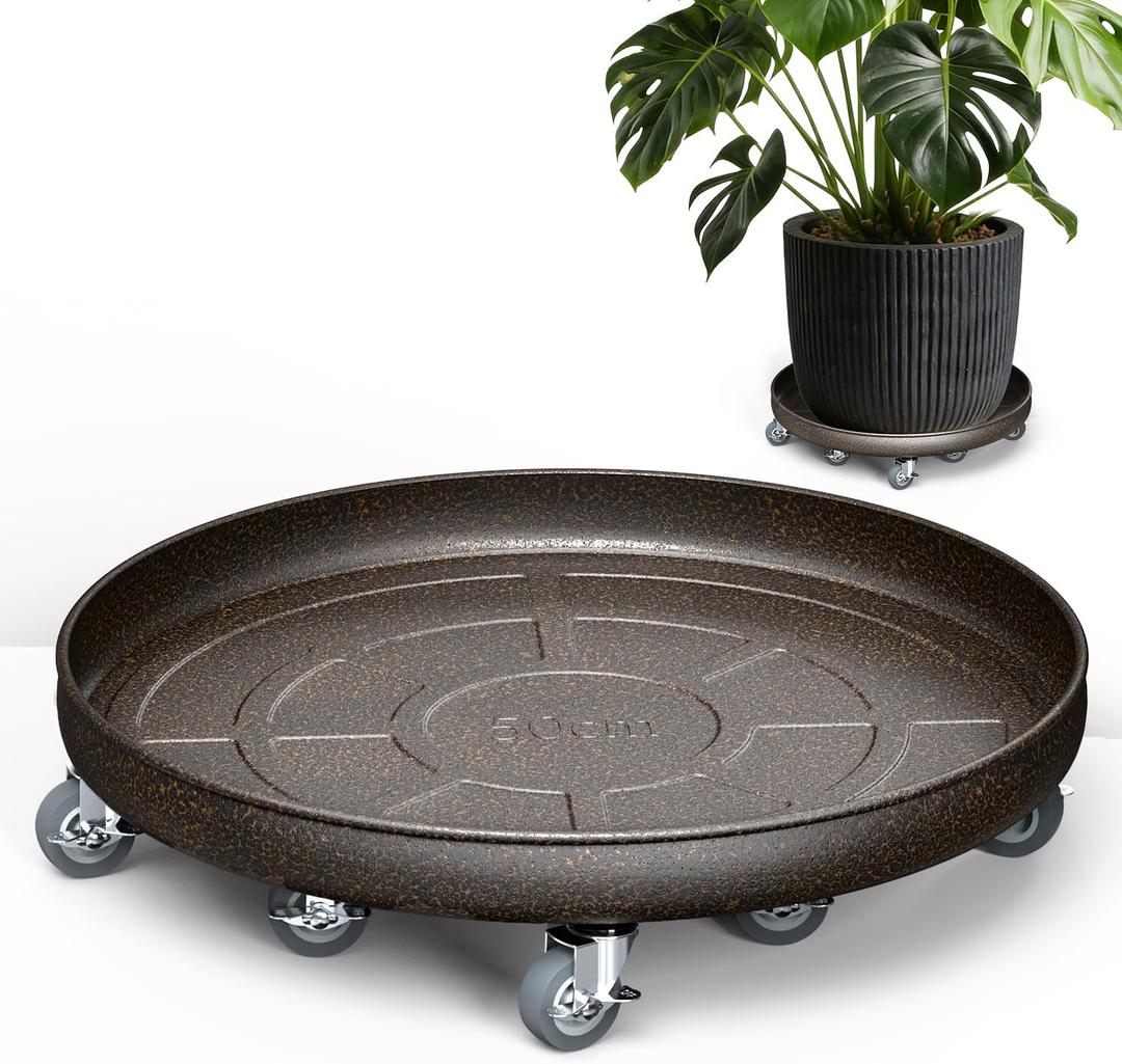 HOLKIE 20" Plant Stand with Wheels丨Total Capacity 480 lbs