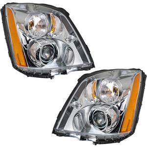 labwork HID Headlights Assembly Replacement for DTS 2008-2011 4.6L Projector Headlamp Passenger & Driver Side 20861482 20861481