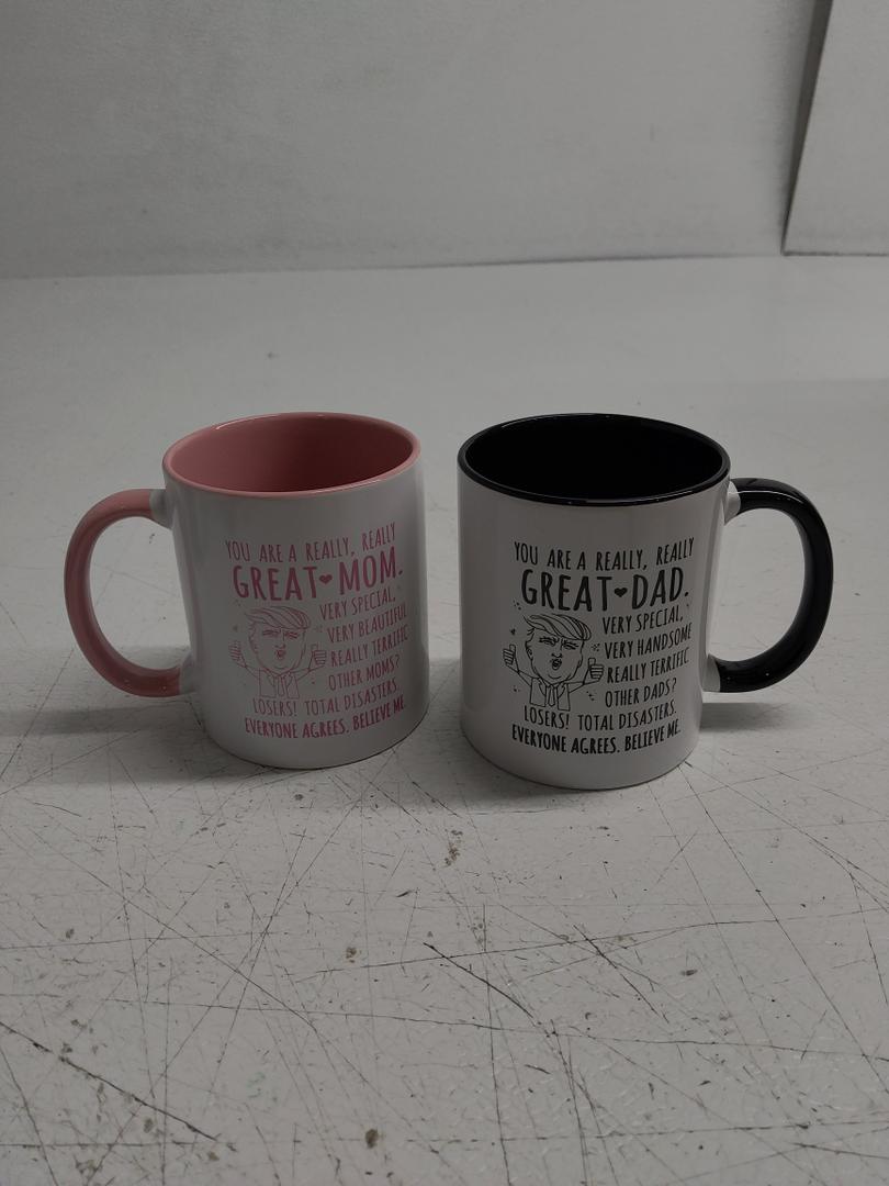 LOZACHE Funny Gifts - Coffee Mug - You Are A Really Really Great Mom, Dad