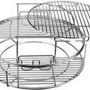 5 Piece Replacement Kit for Big Green Egg Large, Rack for Eggspander 5 Piece Kit Conveggtor Basket 304 Stainless Steel Grill Stack Rack with Removable Cooking System Expander Rack