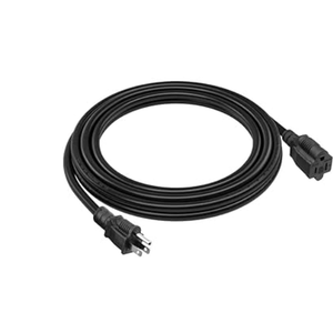 1 Pack 6FT Extension Cord Outdoor 16 AWG Heavy Duty Power Cord 3 Prong SJTW, NEMA 5-15P to NEMA 5-15R, Power Cable for Indoor and Outdoor Use, ETL Listed
