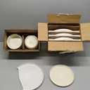 AmorArc Ceramic Dinnerware Sets for 4, Modern Flat Stoneware Plates and Bowls Sets, Chip and Crack Resistant | Dishwasher & Microwave Safe Dishes Set, Scratch Resistant- Service for 4 (12pc)-Matte Cream